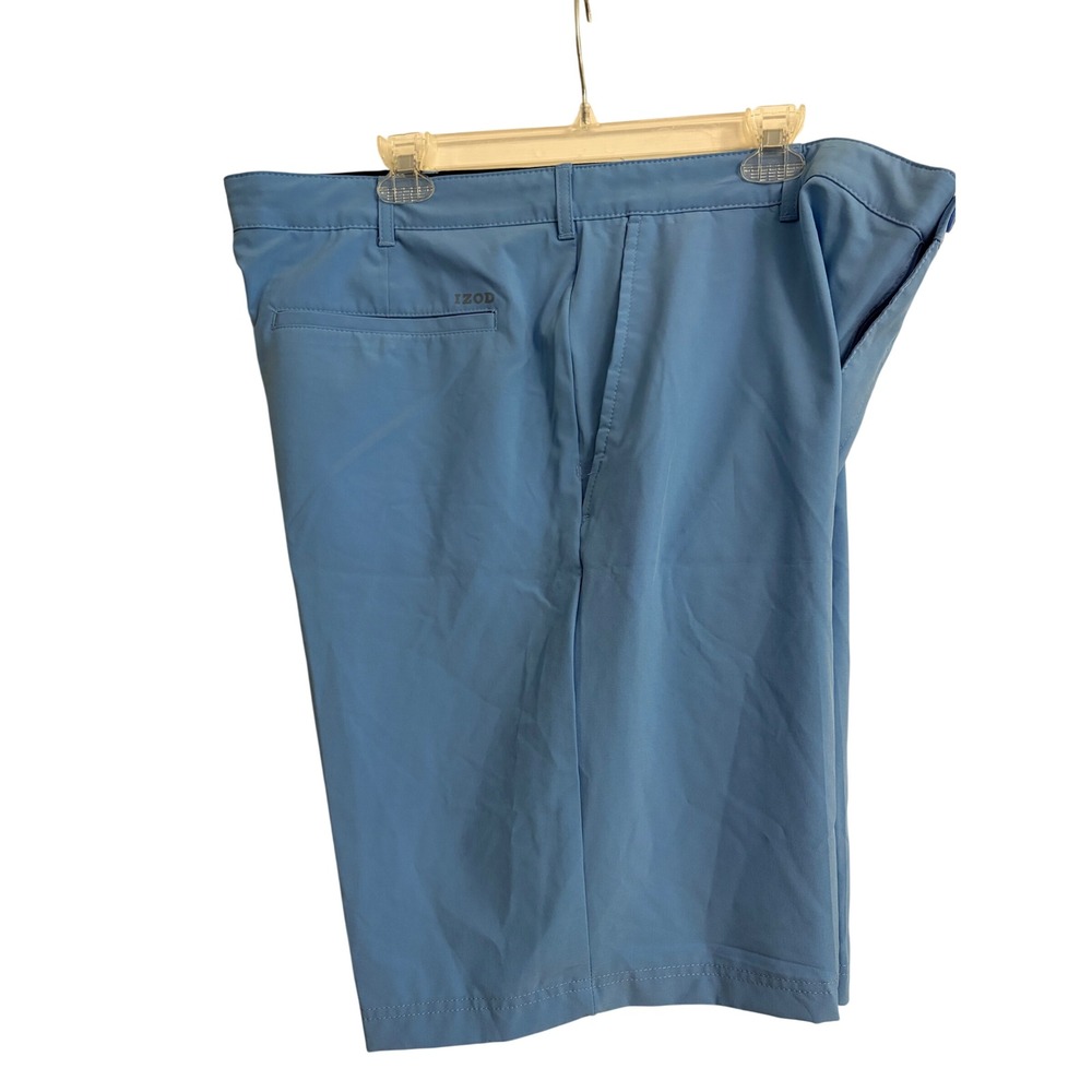 IZOD Golf Shorts 42 Blue Golfing, Athletic,‎ Summer, Performance, Breathable
